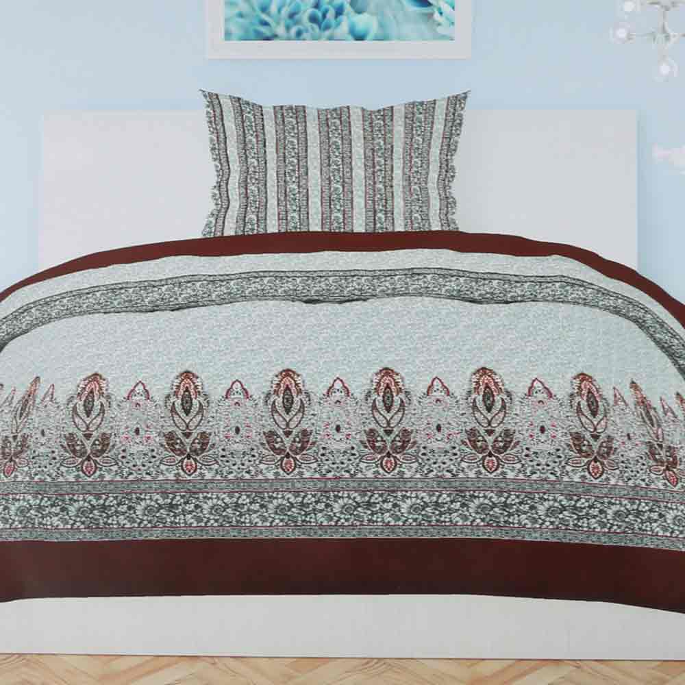 Printed Percale Finish Single Bed Sheet Set 2 pcs - test-store-for-chase-value