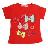 Newborn Girls T-Shirt - Red, Kids, NB Girls T-Shirts, Chase Value, Chase Value