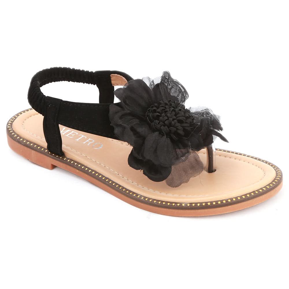 Girls Fancy Sandals 278 (31-36) - Black, Kids, Girls Sandals, Chase Value, Chase Value
