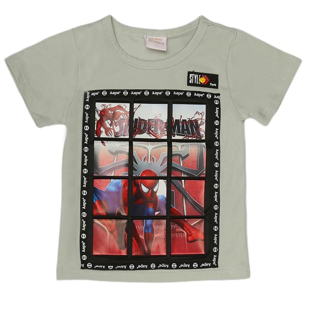 Copy of Boys Half Sleeves T-Shirt - Green, Kids, Boys T-Shirts, Chase Value, Chase Value