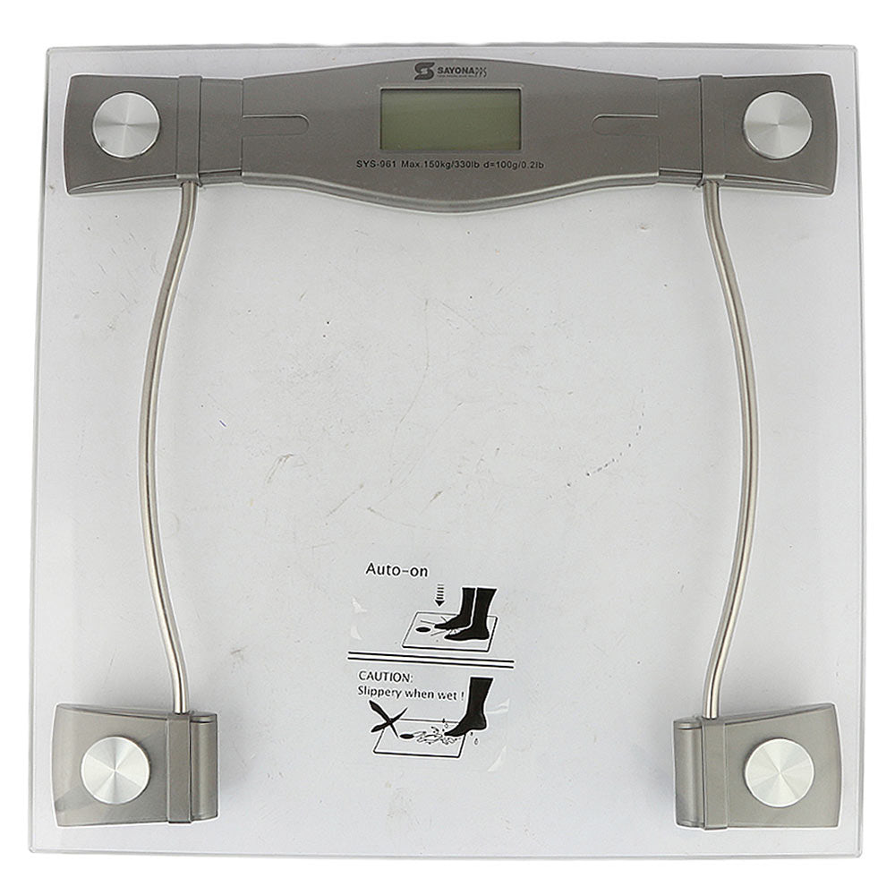 Sayona Digital Weight Scale (SYS-961) - White, Home & Lifestyle, Electronics, Sayona, Chase Value