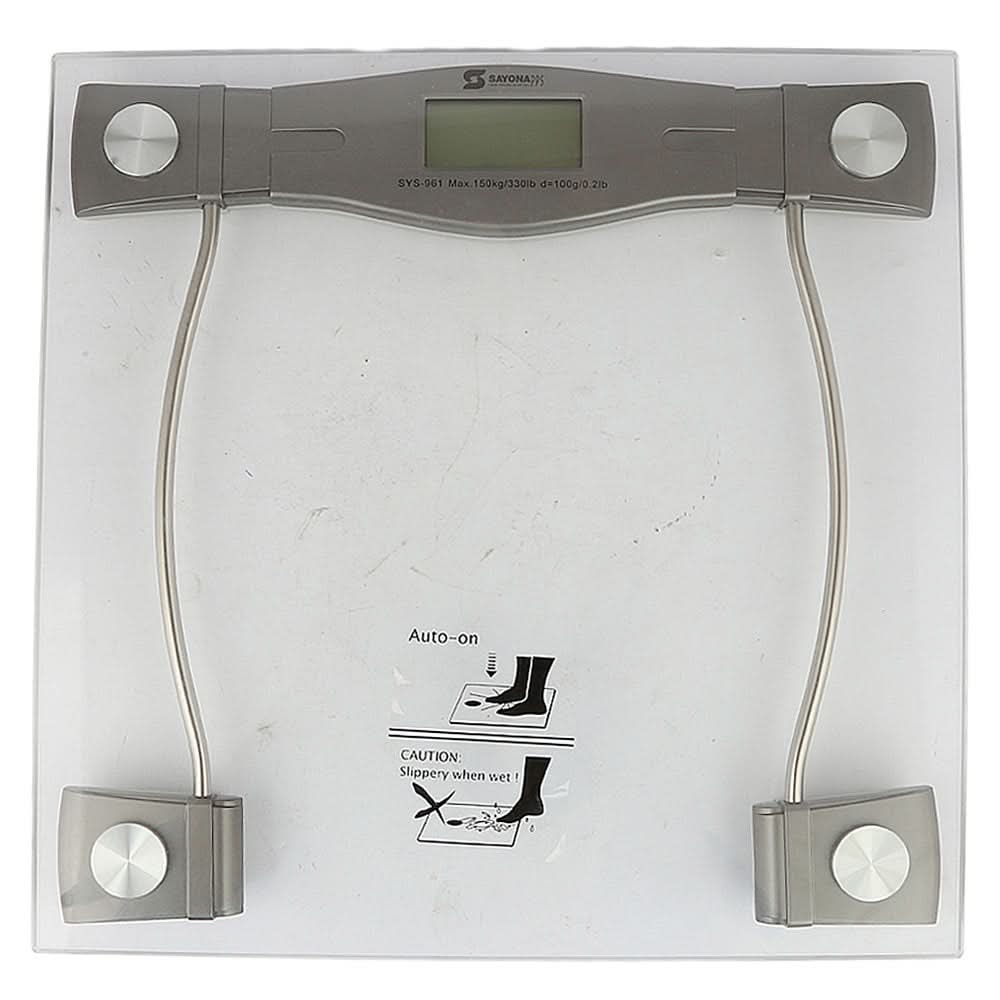 Sayona Digital Weight Scale (SYS-961) - White, Home & Lifestyle, Electronics, Sayona, Chase Value