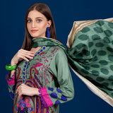 Sahil Printed Linen Un-Stitched 3 Pcs Suit V-2 - 4, Women, 3Pcs Shalwar Suit, Sahil, Chase Value