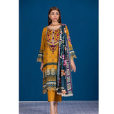 Sahil Printed Linen Un-Stitched 3 Pcs Suit V-2 - 5, Women, 3Pcs Shalwar Suit, Sahil, Chase Value