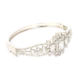 Women's American Diamond Kara Bracelet - Silver, Women, Bangles & Bracelets, Chase Value, Chase Value