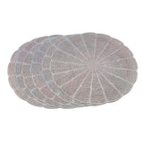 Table Mat Vinyl 6 Pcs Set - F - Silver, Home & Lifestyle, Mats, Chase Value, Chase Value