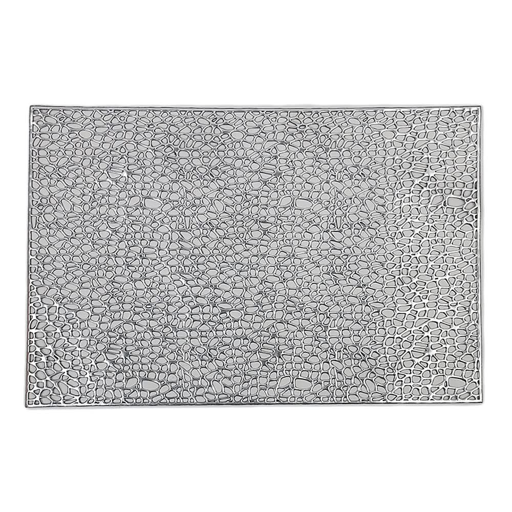 Table Mat Vinyl 6 Pcs Set - G - Silver, Home & Lifestyle, Mats, Chase Value, Chase Value
