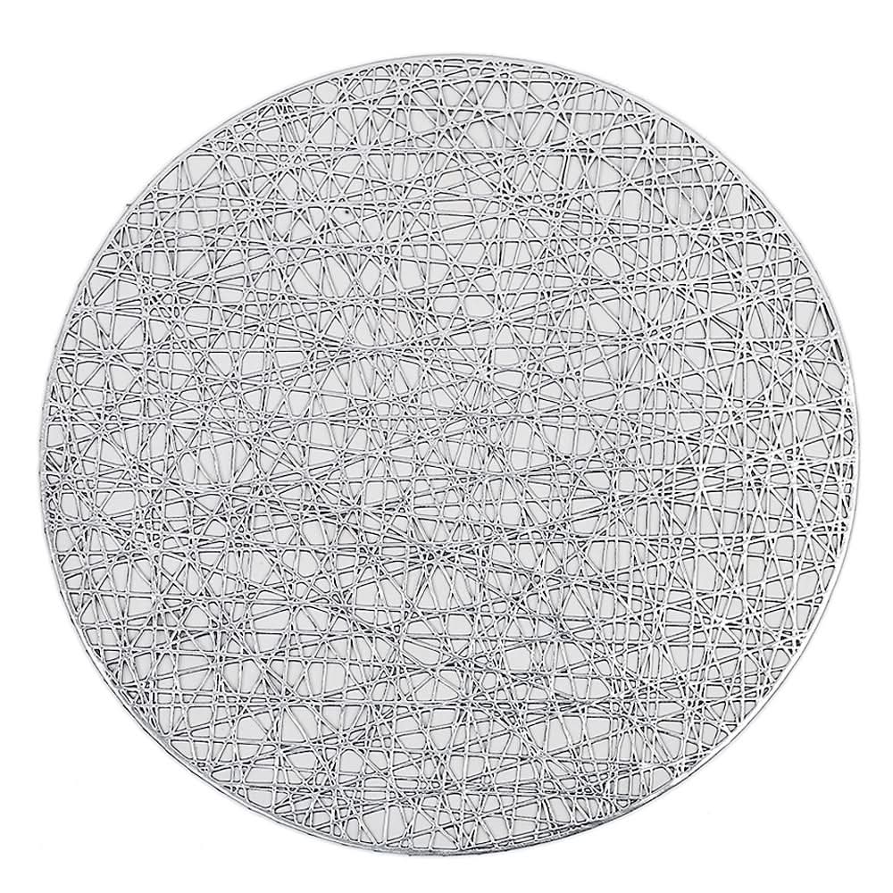Table Mat Vinyl 6 Pcs Set - H - Silver, Home & Lifestyle, Mats, Chase Value, Chase Value