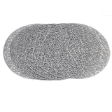 Table Mat Vinyl 6 Pcs Set - H - Silver, Home & Lifestyle, Mats, Chase Value, Chase Value