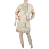 Women's Embroidered Fancy 3Pcs Suit - Skin, Women, Shalwar Suits, Chase Value, Chase Value