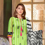 Tehzeeb Digital Printed Cambric 3Pcs Unstitched Suit V1 - 4, Women, 3Pcs Shalwar Suit, Ulfat Textile, Chase Value