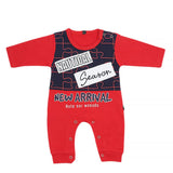 Newborn Boys Full Sleeves Romper - Red, Kids, New Born Boys Rompers, Chase Value, Chase Value