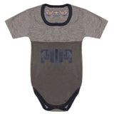 Newborn Boys Half Sleeves Romper - Grey, Kids, Newborn Boys Rompers, Chase Value, Chase Value
