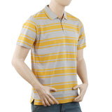 Men's Half Sleeves with Logo Polo T-Shirt - Yellow, Men, T-Shirts And Polos, Chase Value, Chase Value