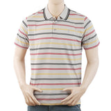 Men's Half Sleeves with Logo Polo T-Shirt - Grey, Men, T-Shirts And Polos, Chase Value, Chase Value