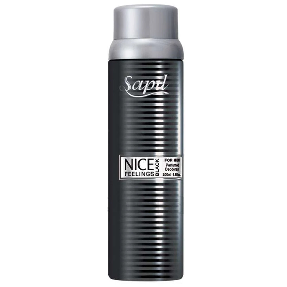 Sapil Body Spray 200ml Nice Feeling Black, Cosmetics, Chase Value, Chase Value