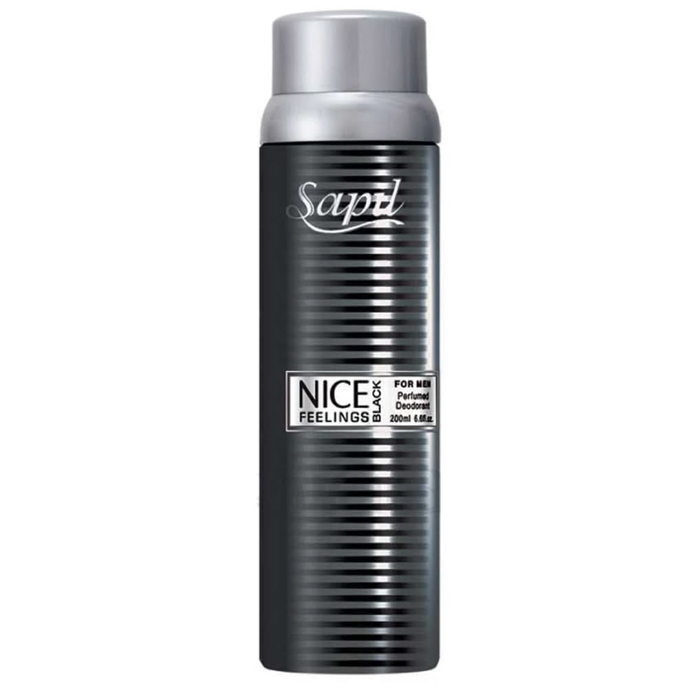 Sapil Body Spray 200ml Nice Feeling Black, Cosmetics, Chase Value, Chase Value