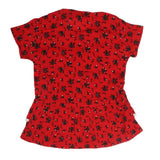 Girls Woven Half Sleeves Top - Red, Kids, Tops, Chase Value, Chase Value