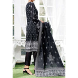 Daman Printed Lawn Black & White Lawn Collection 3 Pcs Un-Stitched Suit - 9, Women, 3Pcs Shalwar Suit, VS Textiles, Chase Value