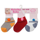 Newborn Socks Pack Of 3 - V, Newborn Caps, Shoes & Socks, Chase Value, Chase Value