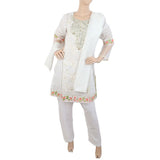 Women's Embroidered Fancy 3Pcs Suit - White, Women, Shalwar Suits, Chase Value, Chase Value