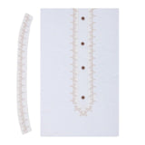 Men's Mashriq Embroidered Un-Stitched Suit - White, Men, Unstitched Fabric, Chase Value, Chase Value