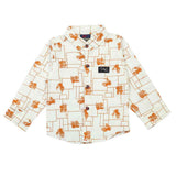 Boys Full Sleeves Casual Shirt - White, Boys Shirts, Chase Value, Chase Value