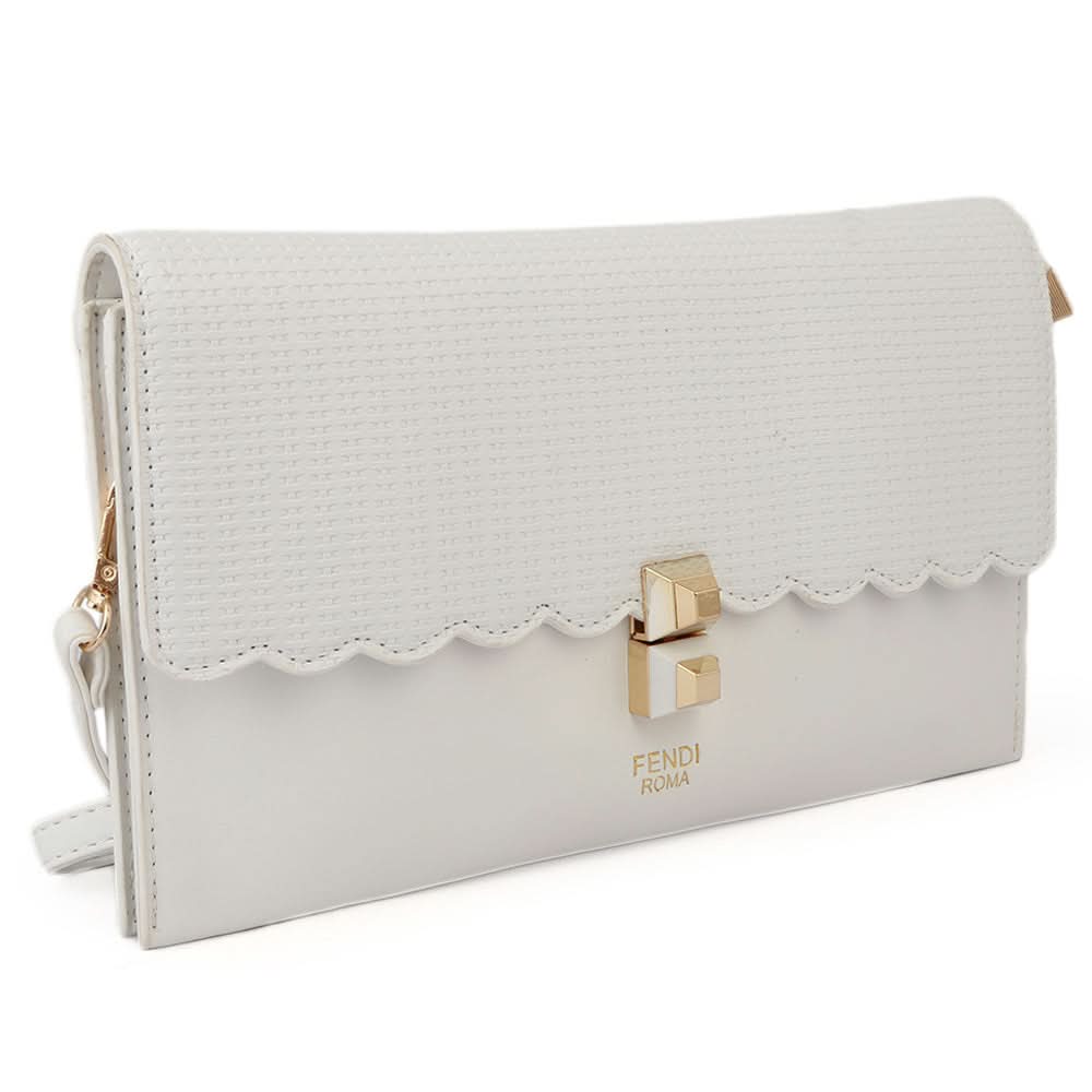 Women's Clutch 9349 - White, Women, Clutches, Chase Value, Chase Value