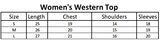 Women's Western Top - Blue, Women, T-Shirts And Tops, Chase Value, Chase Value