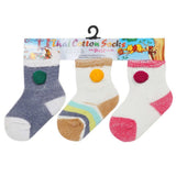 Newborn Socks Pack Of 3 - X, Newborn Caps, Shoes & Socks, Chase Value, Chase Value