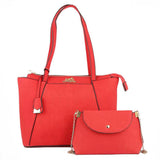 Women's Handbag 2 Pcs (Y-0136) - Red, Women, Bags, Chase Value, Chase Value