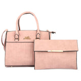 Women's Handbag 2 Pcs (Y-0141) - Pink, Women, Bags, Chase Value, Chase Value