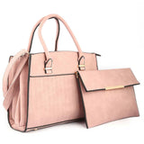 Women's Handbag 2 Pcs (Y-0141) - Pink, Women, Bags, Chase Value, Chase Value