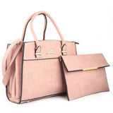 Women's Handbag 2 Pcs (Y-0141) - Pink, Women, Bags, Chase Value, Chase Value
