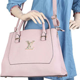 Women's Handbag 2 Pcs (0156) - Pink, Women, Bags, Chase Value, Chase Value