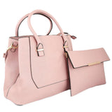 Women's Handbag 2 Pcs (0156) - Pink, Women, Bags, Chase Value, Chase Value