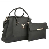 Women's Handbag 2 Pcs (0156) - Black, Women, Bags, Chase Value, Chase Value