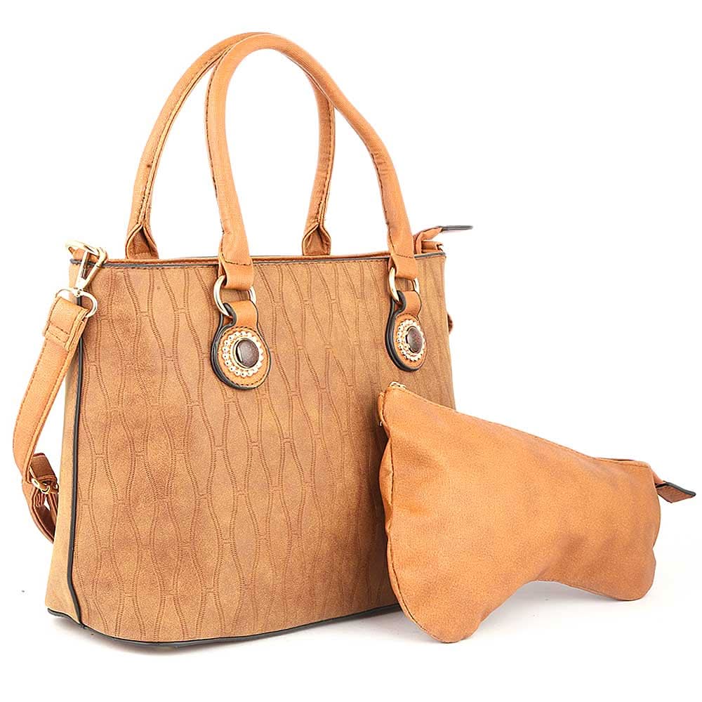 Women's Handbag 2 Pcs (Y-0166-1) - Pink, Women, Bags, Chase Value, Chase Value