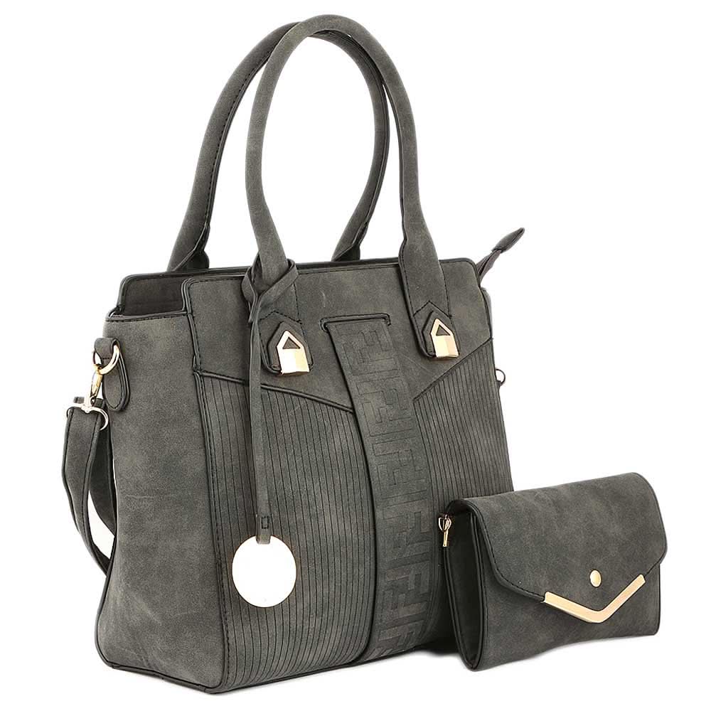 Women's Handbag 2 Pcs (Y-0169) - Black, Women, Bags, Chase Value, Chase Value