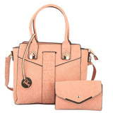 Women's Handbag 2 Pcs (Y-0169) - Pink, Women, Bags, Chase Value, Chase Value