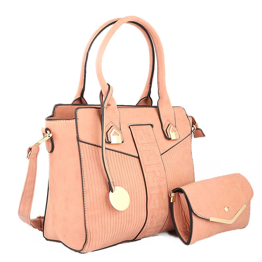 Women's Handbag 2 Pcs (Y-0169) - Pink, Women, Bags, Chase Value, Chase Value