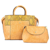 Women's Handbag 2 Pcs (Y-0172) - Yellow, Women, Bags, Chase Value, Chase Value