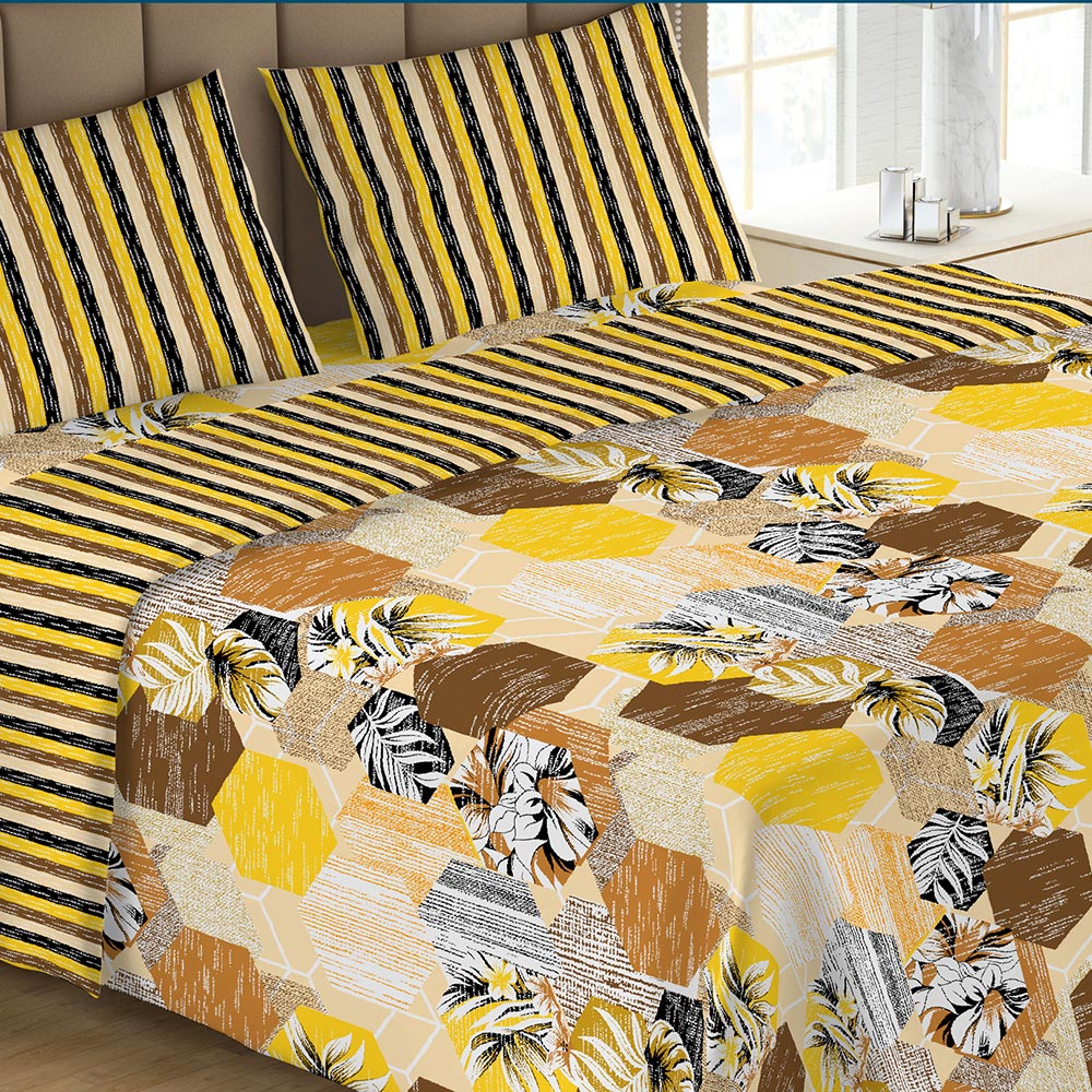 Printed Double Bed Sheet - YD-15, Double Size Bed Sheet, Chase Value, Chase Value