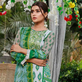 Zobia Noor Embroidered Lawn 3 Piece Un-Stitched Suit - ZN-01B, Women, 3Pcs Shalwar Suit, Salam's Textiles, Chase Value