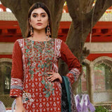 Zobia Noor Embroidered Lawn 3 Piece Un-Stitched Suit - ZN-02A, Women, 3Pcs Shalwar Suit, Salam's Textiles, Chase Value