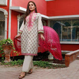 Zobia Noor Embroidered Lawn 3 Piece Un-Stitched Suit - ZN-03B, Women, 3Pcs Shalwar Suit, Salam's Textiles, Chase Value