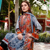 Zobia Noor Embroidered Lawn 3 Piece Un-Stitched Suit - ZN-04B, Women, 3Pcs Shalwar Suit, Salam's Textiles, Chase Value