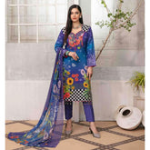 ZAAFIRA Viscose Digital Printed Embroidered 3 Pcs Un-Stitched Suit - 2026, Women, 3Pcs Shalwar Suit, Tawakkal Fabrics, Chase Value