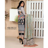 Bin Hameed Zammurd Embroidered Lawn Unstitched 3 Pcs Suit - 01, Women, 3Pcs Shalwar Suit, Rana Art, Chase Value