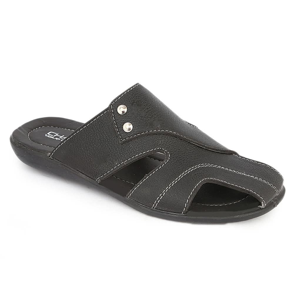 Men's Casual Slippers (A-101) - Black, Men, Slippers, Chase Value, Chase Value